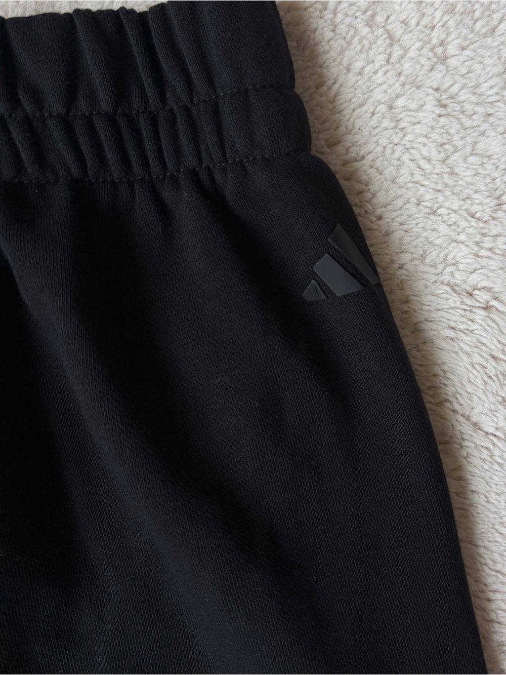 adidas Black Wide-Leg Track Pants with White Side Stripes Women Size Medium - Picture 4 of 11